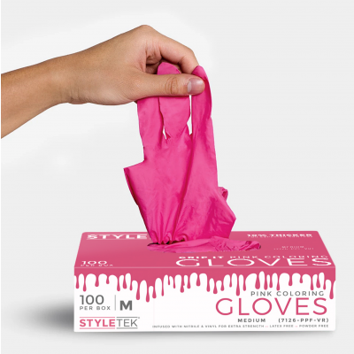 Pink gloves